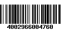 Código de Barras 4002966004760