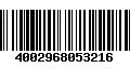 Código de Barras 4002968053216