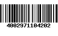 Código de Barras 4002971104202