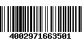 Código de Barras 4002971663501