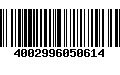 Código de Barras 4002996050614