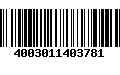 Código de Barras 4003011403781