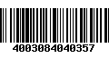 Código de Barras 4003084040357