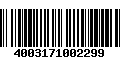 Código de Barras 4003171002299