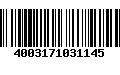 Código de Barras 4003171031145