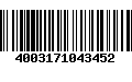 Código de Barras 4003171043452