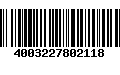 Código de Barras 4003227802118