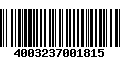 Código de Barras 4003237001815