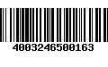 Código de Barras 4003246500163