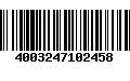 Código de Barras 4003247102458