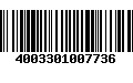 Código de Barras 4003301007736