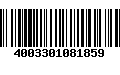 Código de Barras 4003301081859