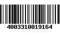 Código de Barras 4003310019164