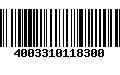 Código de Barras 4003310118300