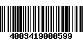 Código de Barras 4003419000599