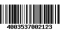 Código de Barras 4003537002123