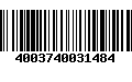 Código de Barras 4003740031484