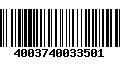 Código de Barras 4003740033501