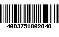 Código de Barras 4003751002848