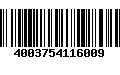 Código de Barras 4003754116009