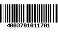 Código de Barras 4003791011701