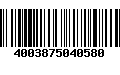 Código de Barras 4003875040580