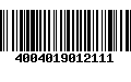 Código de Barras 4004019012111