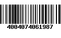 Código de Barras 4004074061987