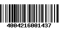 Código de Barras 4004216001437