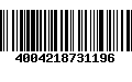 Código de Barras 4004218731196