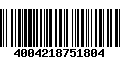 Código de Barras 4004218751804