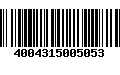 Código de Barras 4004315005053