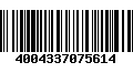 Código de Barras 4004337075614