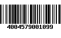 Código de Barras 4004579001099