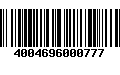 Código de Barras 4004696000777