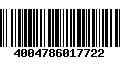 Código de Barras 4004786017722