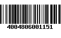 Código de Barras 4004806001151