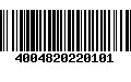 Código de Barras 4004820220101