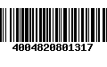 Código de Barras 4004820801317