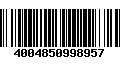 Código de Barras 4004850998957