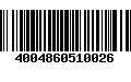 Código de Barras 4004860510026