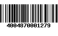 Código de Barras 4004870001279