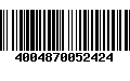 Código de Barras 4004870052424