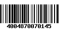 Código de Barras 4004870070145