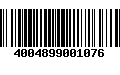 Código de Barras 4004899001076