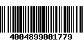 Código de Barras 4004899001779