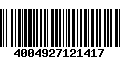 Código de Barras 4004927121417