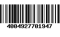 Código de Barras 4004927701947