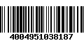 Código de Barras 4004951038187