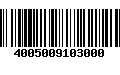 Código de Barras 4005009103000